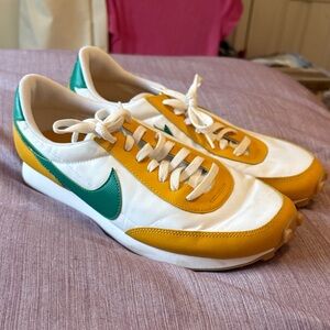 Nike White Sneakers with Yellow and Green Highlights